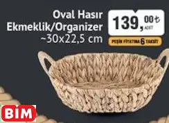 NATURALOVE OVAL HASIR EKMEKLİK/ORGANİZER ~30X22,5 CM NATURALOVE OVAL HASIR EKMEKLİK/ORGANİZER ~30X22,5 CM